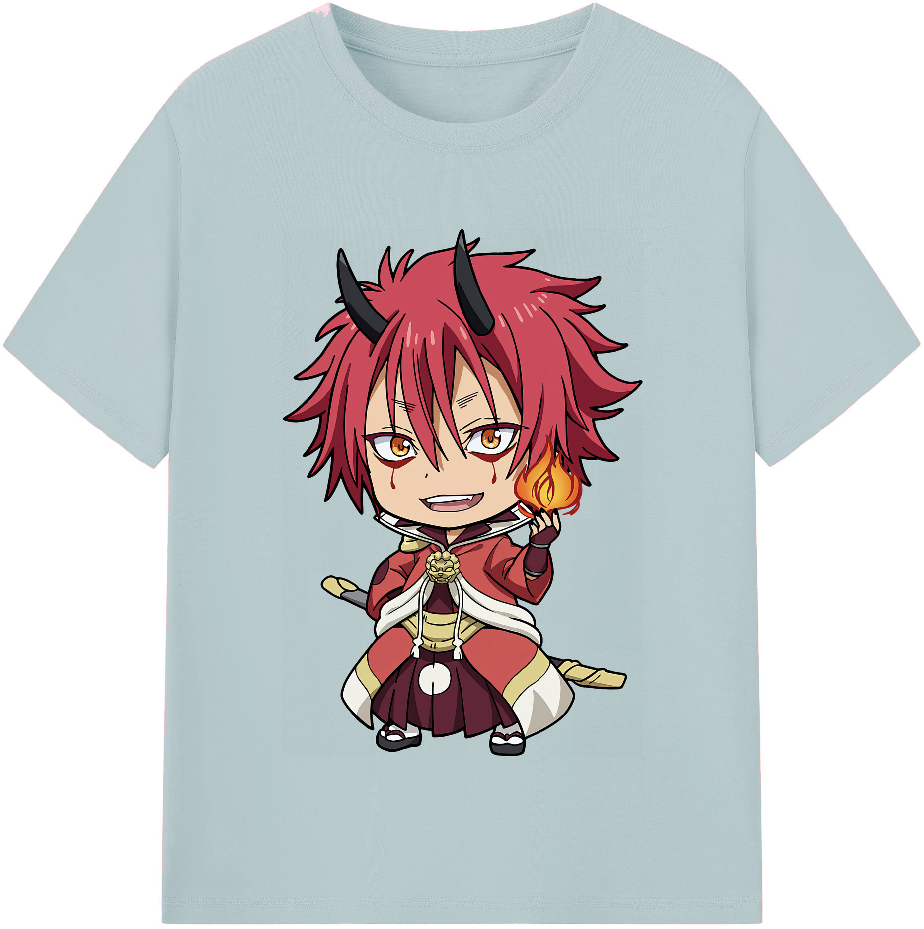 （画像用） 転スラ Regarding Reincarnated to Slime 綿100％半袖Tシャツ（フロントプリント）